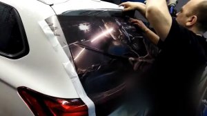 3D наклейка на заднее стекло автомобиля!