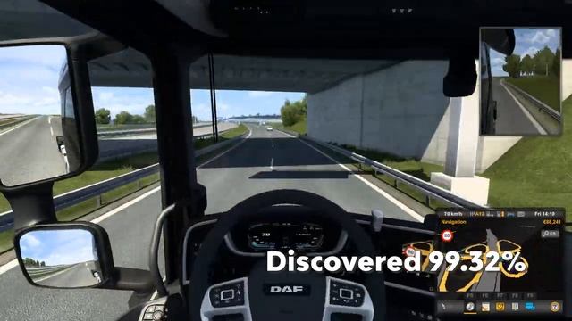 Discovering 100% map on ETS2 1.45 + Ready Profile смотреть онлайн