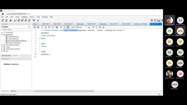 SQL procedure with IN and OUT parameters смотреть онлайн
