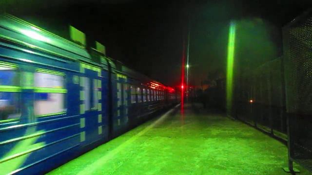Электропоезд ЭД4М-0353 Рекс отправление станция Нара 21.11.2014 смотреть онлайн