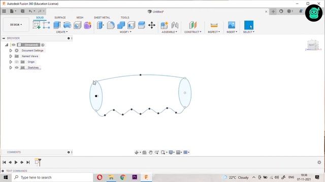 How to make handle grip design using loft in Fusion 360 смотреть онлайн