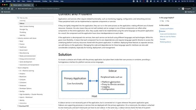 Cloud Design Pattern: Sidecar pattern смотреть онлайн
