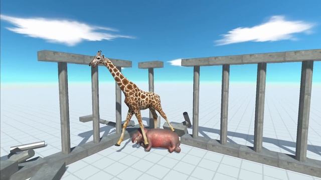 NEW UNIT GIRAFFE in Cage vs ALL UNITS Animal Revolt Battle Simulator смотреть онлайн