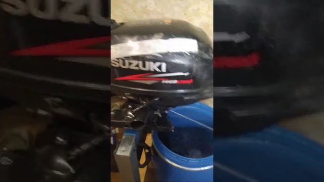 сузуки 2.5 л.с. 4 такта, работа мотора после ремонта. смотреть онлайн