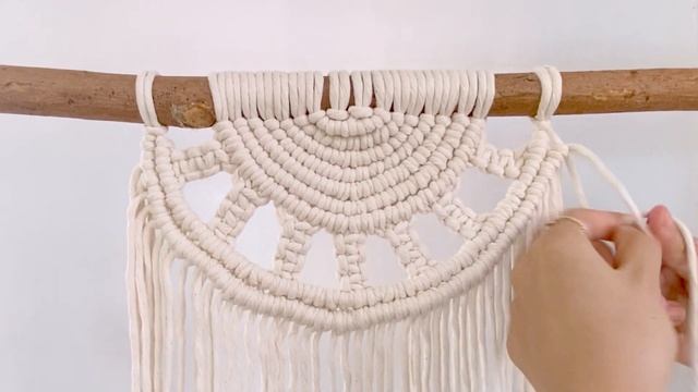 Half Mandala Wall Hanging 06 | Advanced Macrame | Semi Circle Wall Hanging | Macrame Tutorial смотреть онлайн