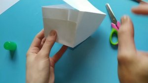 How to make a volumetric parallelepiped from A4 paper? /// DIY geometric shapes