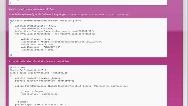 Firebase Authentication (JWT) with .NET Core смотреть онлайн