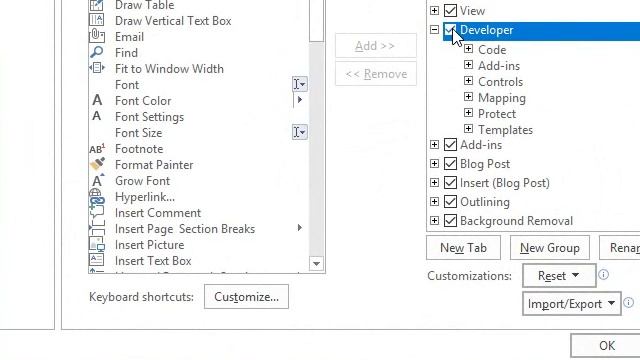 How to Add Developer Tab to Microsoft Word 2016 to do Fillable Forms смотреть онлайн