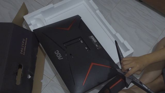 Monitor AOC 24G2SPU Unboxing, speaker test, User Interface, Game Test, Frame Rate and Video Test смотреть онлайн