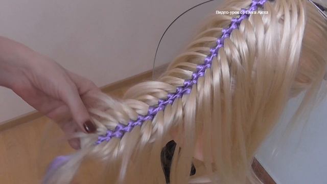 Коса Рыбка Ёлочка с косичками. Видео-урок. смотреть онлайн