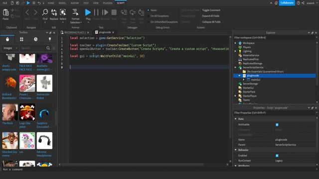 How to make a GUI PLUGIN in ROBLOX | Tutorial смотреть онлайн