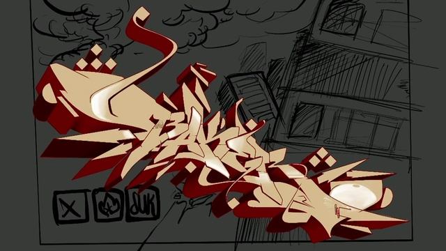 Procreate Graffiti Timelapse - Looperfest Digital Edition