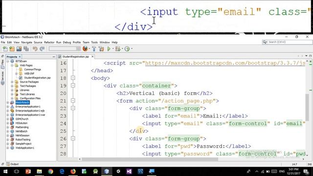 java web project lec 7 creating Form and dao insert operation смотреть онлайн