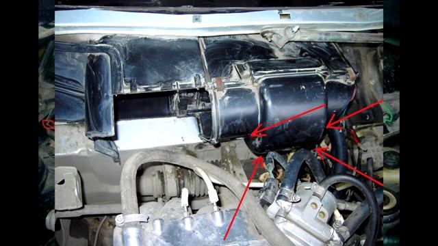 ВАЗ 2110 Замена патрубков печки смотреть онлайн