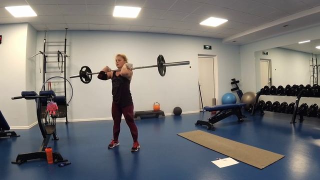 Интенсивное силовое кардио со штангой и бёрпи - Happy legday и работа на выносливость смотреть онлайн