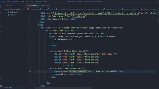 Samples of OTP Page in HTML CSS and Bootstrap 5 | Code Breakers смотреть онлайн