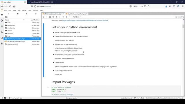 Loan Default prediction - Python Environment Creation for model training - Part3 смотреть онлайн