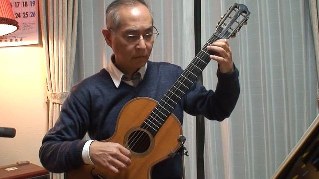 Matteo Carcassi op 59　p.44 Rondo by Kazuo Aoki カルカッシ教則本The sheet music and tab note 楽譜とタブ譜 смотреть онлайн
