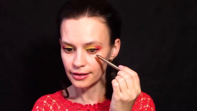 Яркий макияж с сердечками на 14 февраля. St. Valentines makeup tutorial. смотреть онлайн