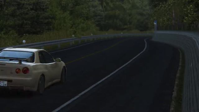 Assetto Corsa Mt. Akina GTR R34 5:17 Time Attack смотреть онлайн