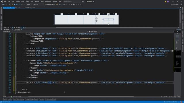 C# WPF UI | How to Design Flat Shopping Cart in WPF смотреть онлайн