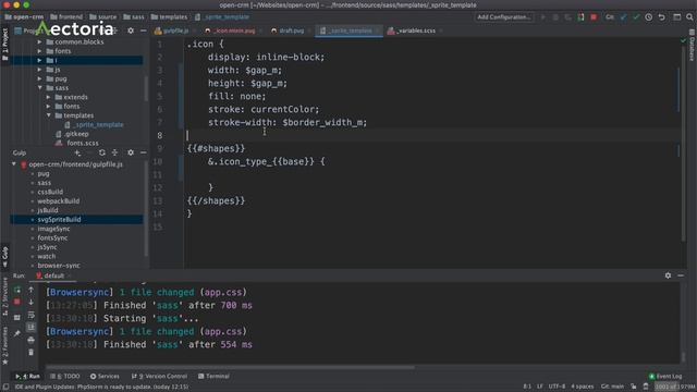 Разработка CRM. 018 Сборка иконок смотреть онлайн