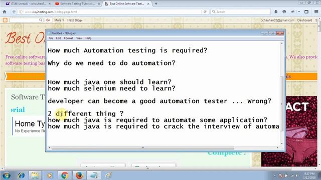 OverView of Automation Testing, How much Java required to learn selenium смотреть онлайн