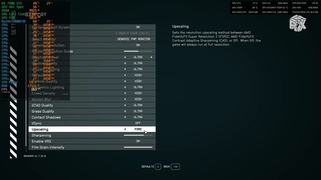 Starfield | RX 7900 XTX + 5800X3D | 4K Ultra Native & FSR 2 | FPS