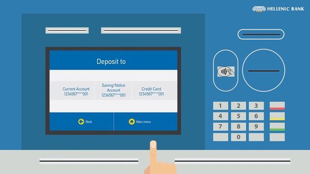 Hellenic Bank ATM Cash Deposit смотреть онлайн