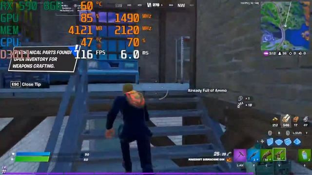Radeon RX 590 8GB Fortnite season 6 benchmark смотреть онлайн