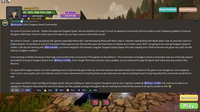Someone BOUGHT DUNGEON QUEST?! - Roblox смотреть онлайн