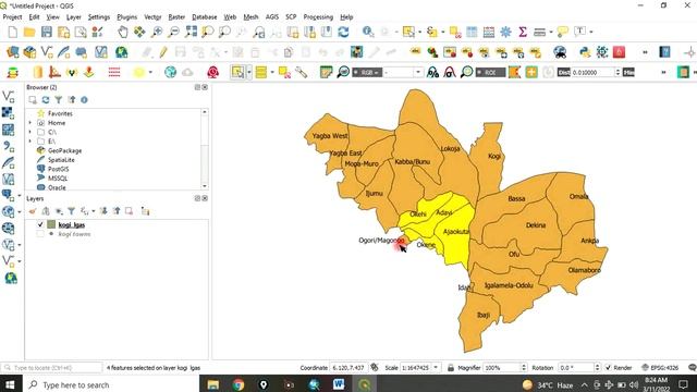 How to select features in QGIS смотреть онлайн