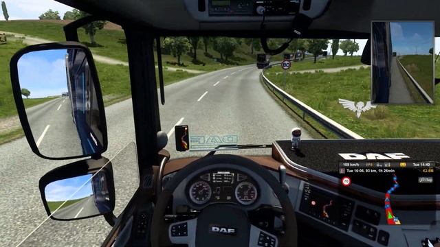 DRIVING at high speed (150 km/h) in TruckersMP(ETS2MP) + real feel of camera shaking in 1.47 update смотреть онлайн
