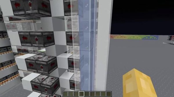 Binary Encoded RGB Gaming Beacon in Minecraft