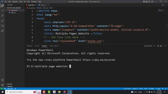 environment setup or create repository || how to make multiple page website with html css tutorial смотреть онлайн