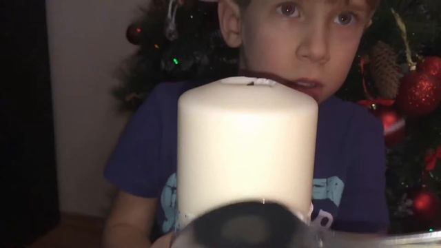 Украшаем дом в Новому Году: декор свечи своими руками! Christmas candle hand made.New Year. смотреть онлайн