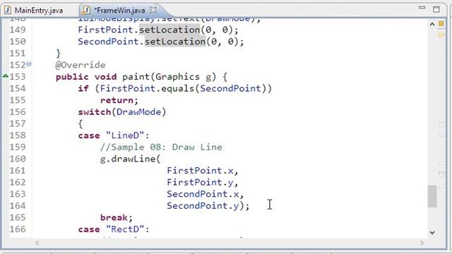 27 Java AWT Drawing Part 5 - setXORMode & Rubber Banding of Line, Rect смотреть онлайн