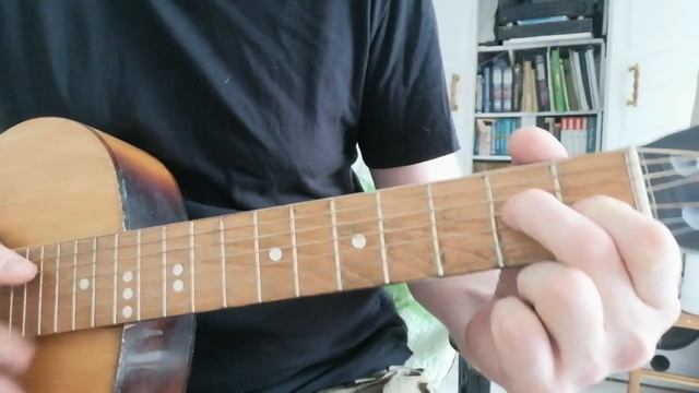 Аккорд Ре минор/ Dm.Семиструнная гитара очень просто. смотреть онлайн