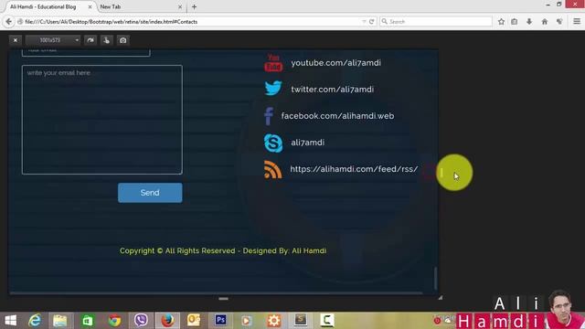 38 Bootstrap - Responsive Web Design - Media Query - Artciles تصميم الويب المتجاوب смотреть онлайн