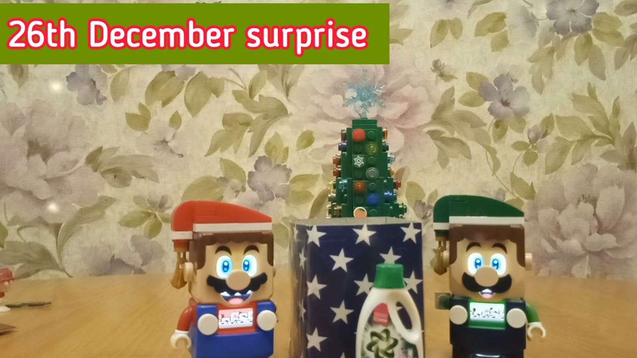 My Christmas & New Year Advent Calendar mini surprises by Lego Super Mario & Luigi. Day 26 #shorts смотреть онлайн
