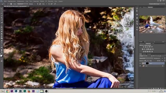 Обработка Adobe Photoshop Пример обработки красочного жанрового портрета смотреть онлайн