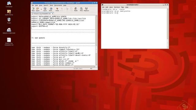 Oracle 11g RedHat installation part 2 смотреть онлайн