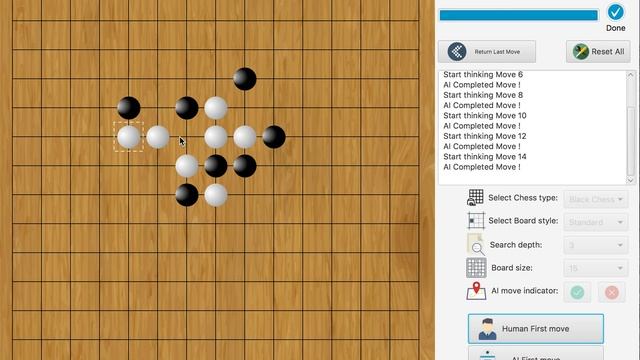 JAVA gomoku AI смотреть онлайн