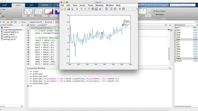 Data Analysis using MATLAB: Reading Excel File and visualizing the data interactively 2 смотреть онлайн