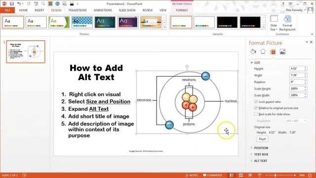 How To Add Alt Text in PowerPoint 2013 смотреть онлайн