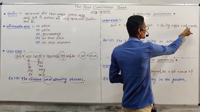 Std-9-10-English Grammar-The past Continuous tense-By P.G.makwana смотреть онлайн