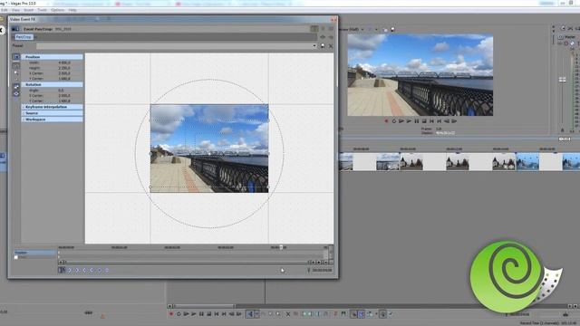 Урок 8. Pan/Crop - полезный инструмент в Sony Vegas смотреть онлайн