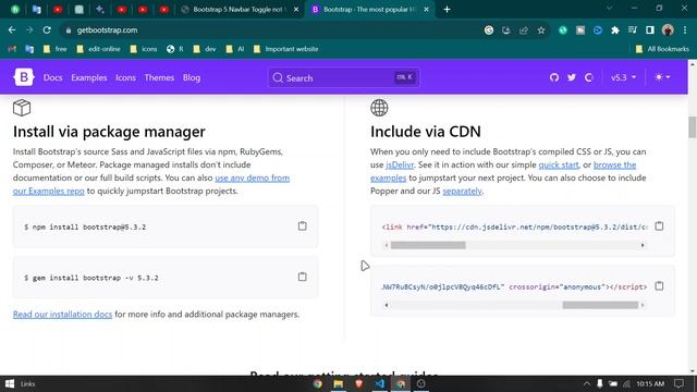 Fixing Bootstrap 5 Navbar Toggle Not Working Issue смотреть онлайн