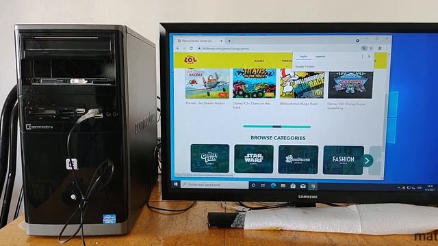 Computadora/CPU Gabinete Intel i3 3240 4Gb RAM DDR3 - SSD 120 Gb Mother Asus H61M-K смотреть онлайн