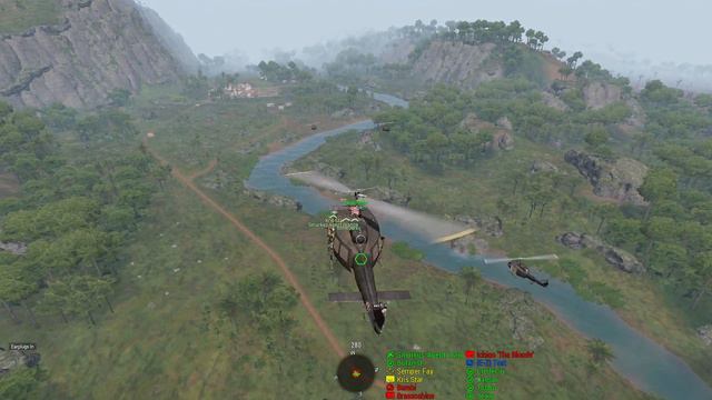 Highlight: Arma 3, Vietnam. Huey flight смотреть онлайн